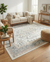 Adriana Terrace Collection Area Rug - Capri (Ivory) Rectangle Ivory  lifestyle 14
