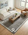 Metro Heights Collection Area Rug -  Bronx Rectangle Gray  lifestyle 35