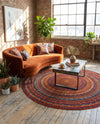 Caribbean Cove Collection Area Rug -  Martinique Round Multi  lifestyle 38