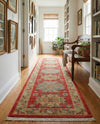 Persian Elegance Collection Area Rug - Isfahan Runner Red  lifestyle 39