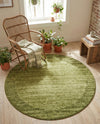 Studio Haven Collection Area Rug -  Conservatory (Light Green) Round Light Green  lifestyle 63