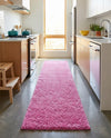 Plush Oasis Collection Area Rug - Serenity (Taffy Pink) Runner Taffy Pink  lifestyle 66