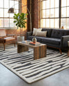 Monochrome Collection Area Rug - Slate Rectangle Gray  lifestyle 16