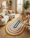 Shepherd's Glen Wool Collection Area Rug - Eldon Oval Multi  lifestyle 28