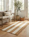 Martha's Vineyard Blueprints Collection Area Rug - Edgartown Rectangle Tan Sand  lifestyle 29