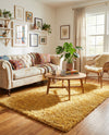 Alpine Plush Collection Area Rug -  Cortina (Sun Yellow) Rectangle Sun Yellow  lifestyle 21