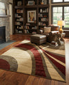 Bistro Lounge Collection Area Rug -  Frappe Rectangle Beige  lifestyle 9