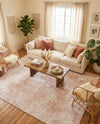 Luminara Sands Collection Area Rug - Elysium (Carnation Pink) Rectangle Carnation Pink  lifestyle 8