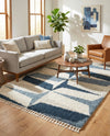 Cozy Cove Shag Collection Area Rug -  Tidewater Rectangle Blue  lifestyle 36