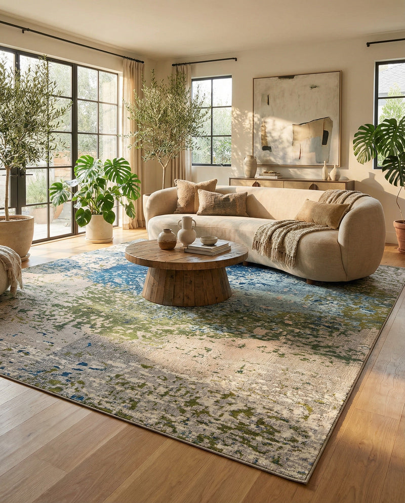 Marrakesh Elegance Collection Area Rug -  Boujad Rectangle Blue  lifestyle 35