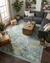 Caribbean Breeze Collection Area Rug -  Lucia Rectangle Light Blue  lifestyle 26