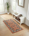 Casablanca Tapestry Collection Area Rug -  Marrakech (Salmon) Runner Salmon  lifestyle 50
