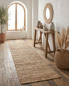 Urban Shimmer Jute Collection Area Rug - Metropolis Runner Natural  lifestyle 49