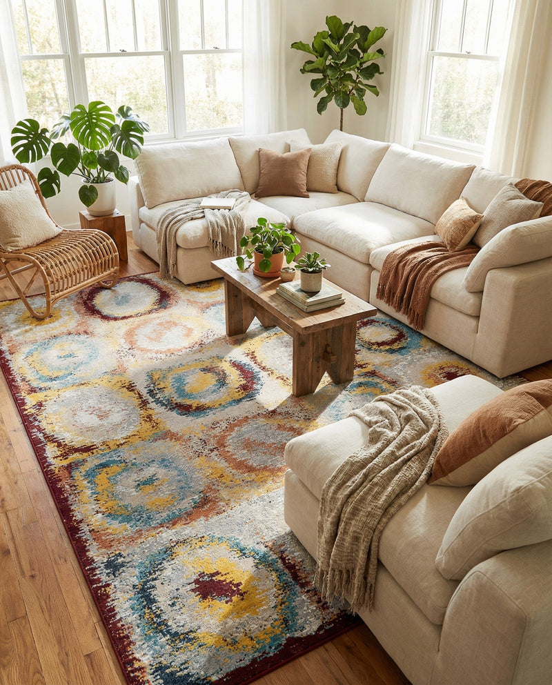 Aegean Elegance Washables Collection Area Rug -  Rhodes Rectangle Multi  lifestyle 30