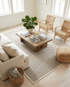 Terrace Fringe Collection Area Rug - Patio Rectangle Brown  lifestyle 24