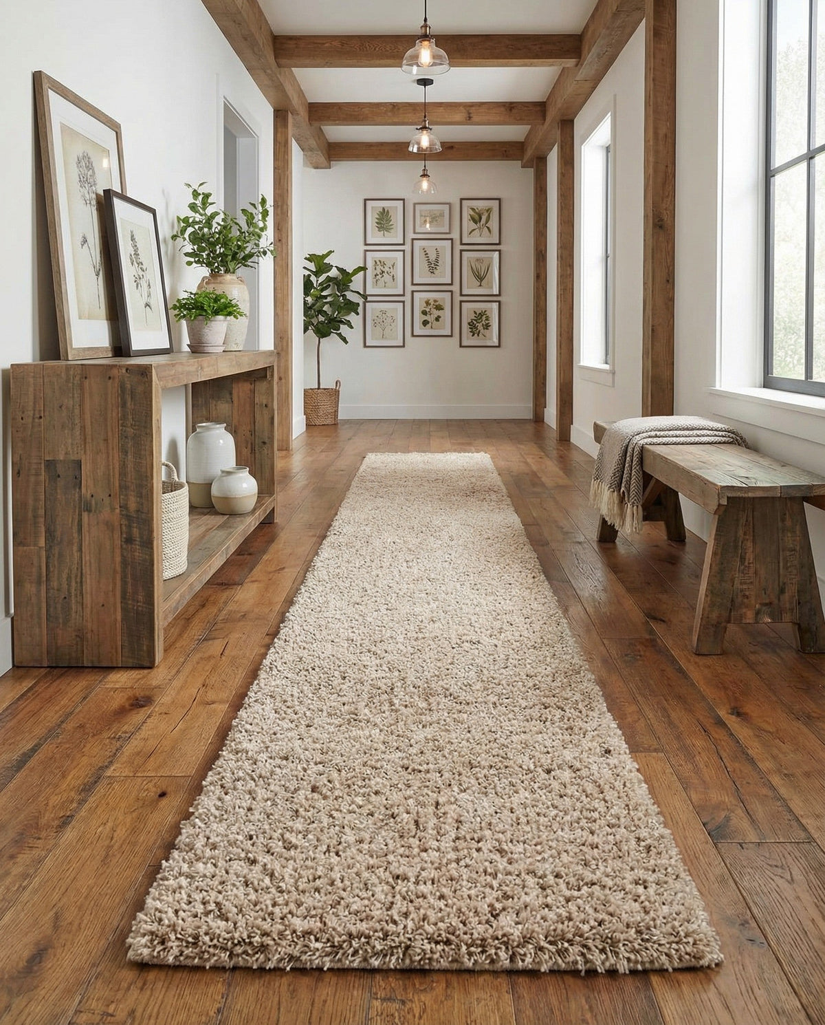 Alpine Plush Collection Area Rug -  Cortina (Linen) Runner Linen  lifestyle 97