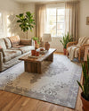 Heritage Elegance Collection Area Rug -  Winterthur (white Gray) Rectangle white Gray  lifestyle 12