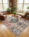 Savannah Elegance Collection Area Rug -  Azalea Rectangle Pink  lifestyle 36