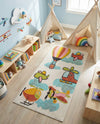 Wonder Tykes Collection Area Rug -  Splatter Runner Multi  lifestyle 26