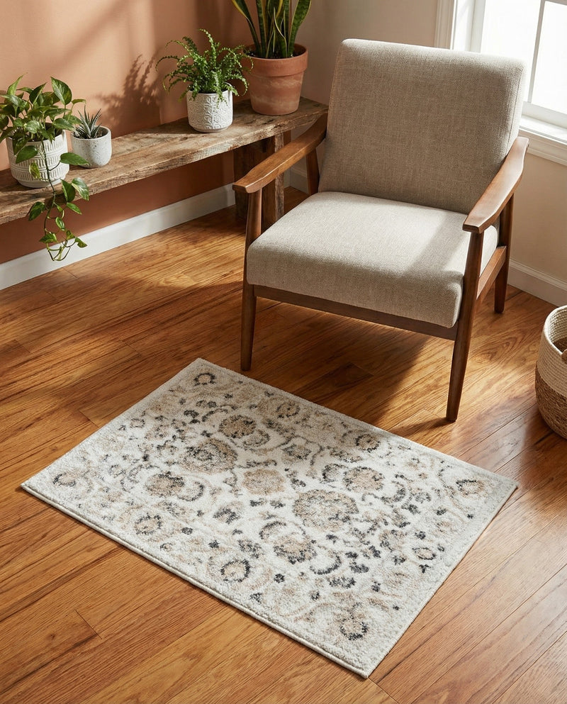 Adriana Terrace Collection Area Rug -  Positano (Ivory) Rectangle Ivory  lifestyle 20