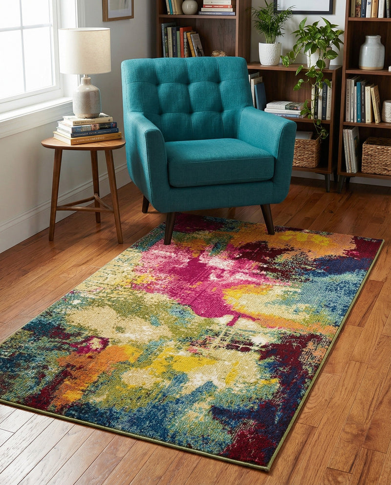 Marrakesh Elegance Collection Area Rug -  Draa Rectangle Multi  lifestyle 28
