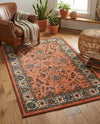 Casablanca Tapestry Collection Area Rug -  Marrakech (Salmon) Rectangle Salmon  lifestyle 9