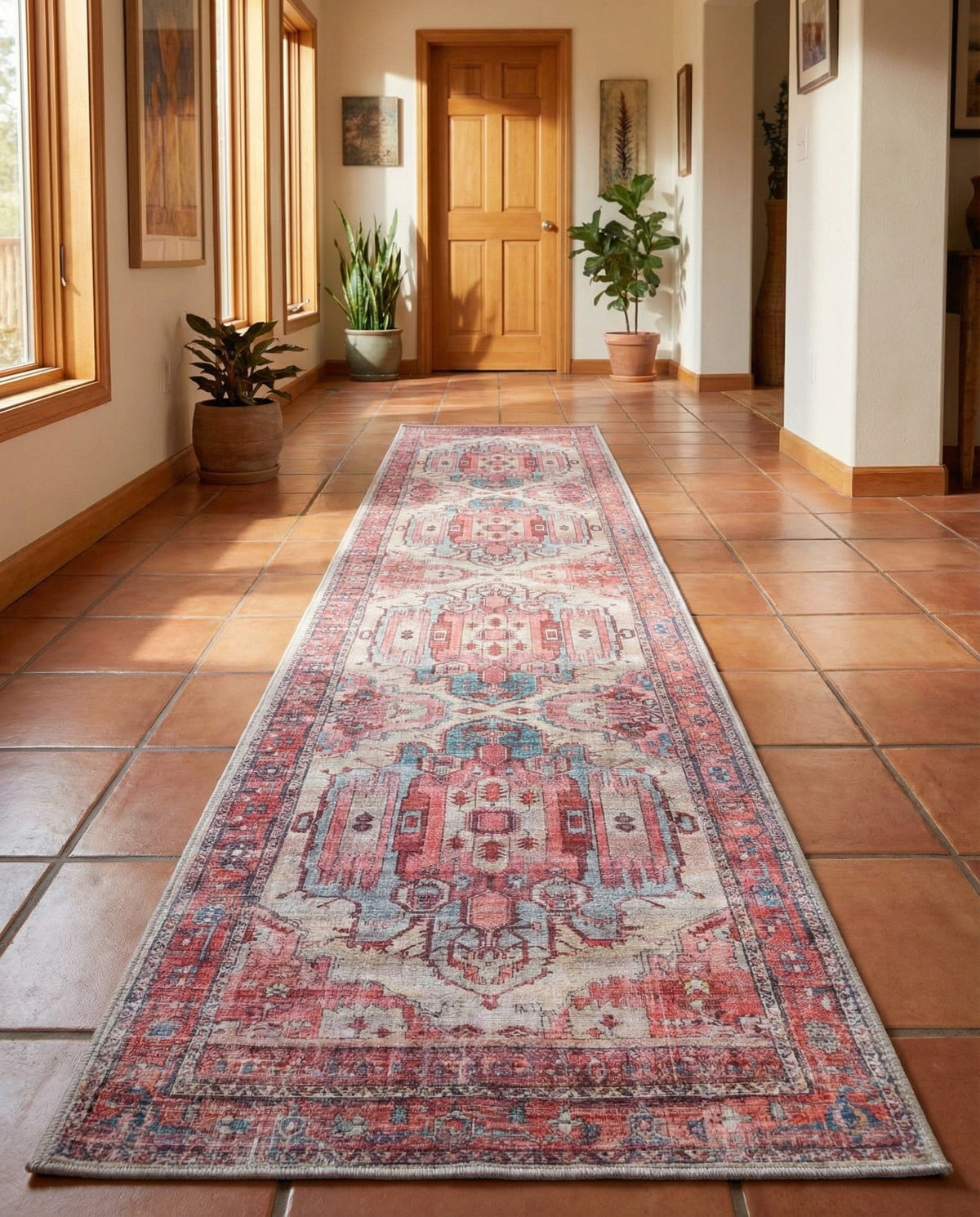 Zahara Oasis Collection Area Rug - Sahara Runner Beige  lifestyle 130