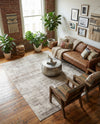 Sanctuary Retreat Collection Area Rug -  Refuge Rectangle Chocolate Brown  lifestyle 30
