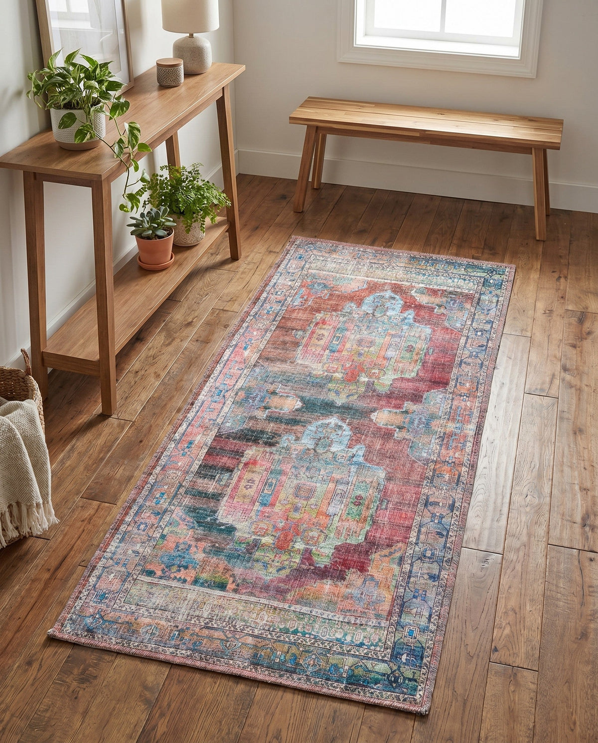 Zahara Oasis Collection Area Rug - Sahara Runner Multi  lifestyle 175