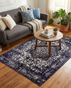 Georgetown Rugs Collection Area Rug - Dupont (Navy Blue) Rectangle Navy Blue  lifestyle 23