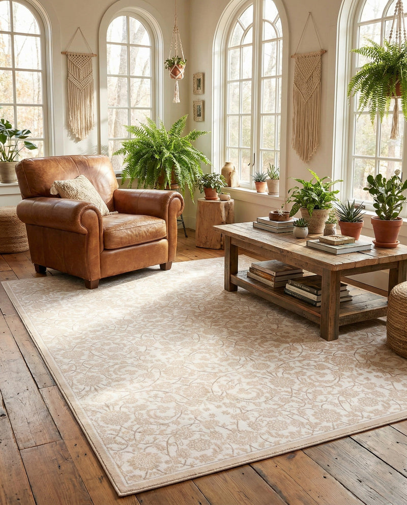 Andes Summit Collection Area Rug -  Chimborazo Rectangle Snow White  lifestyle 21