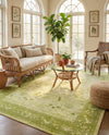 Horizon Collection Area Rug -  Apex (Light Green) Rectangle Light Green  lifestyle 22