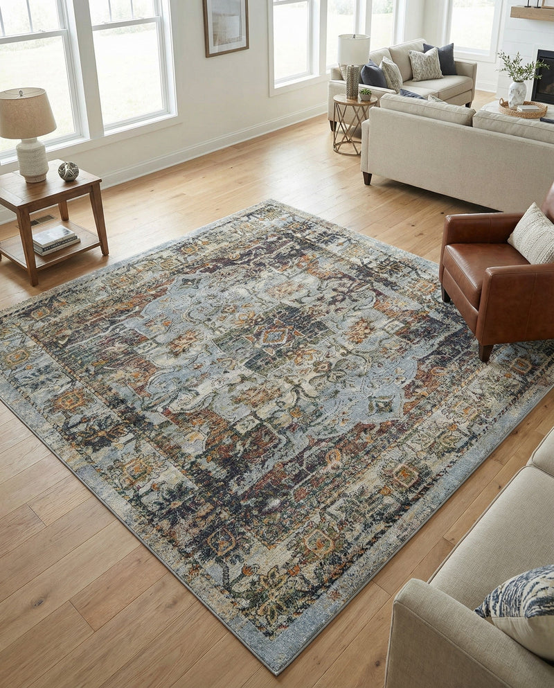 Savannah Soiree Collection Area Rug -  Everglade (Ivory) Square Ivory  lifestyle 51