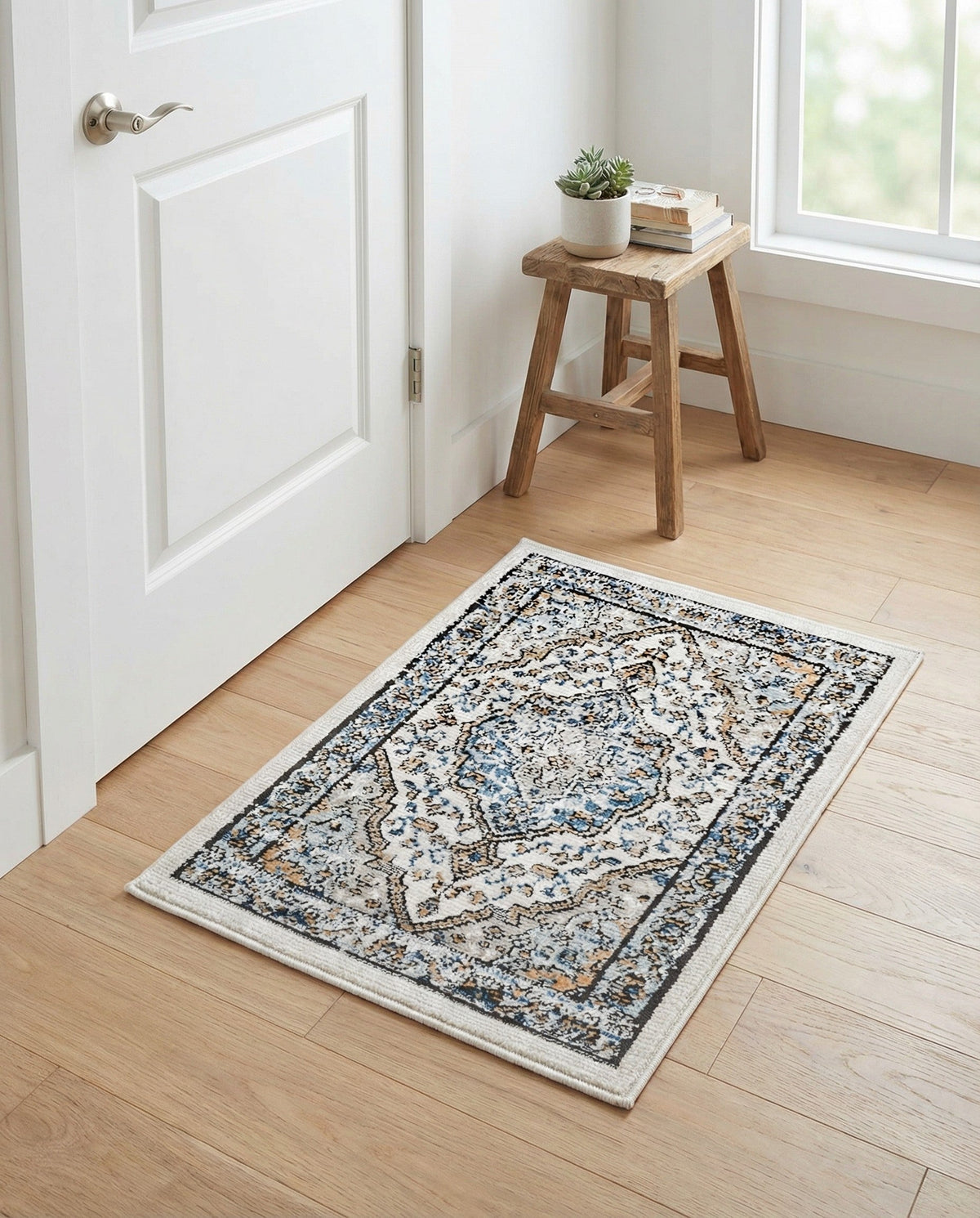 Mykonos Manor Collection Area Rug - Delos Rectangle Blue  lifestyle 25