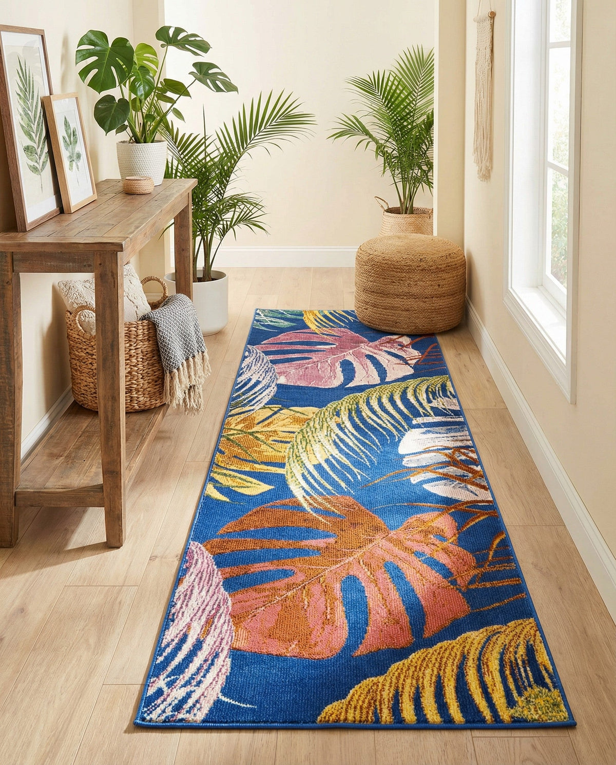 Meadow Breeze Collection Area Rug -  Clover Runner Multi  lifestyle 91
