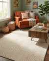 Aravalli Collection Area Rug - Udaipur Rectangle Ivory White  lifestyle 35