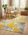 Meadow Breeze Collection Area Rug -  Clover Rectangle Yellow  lifestyle 28