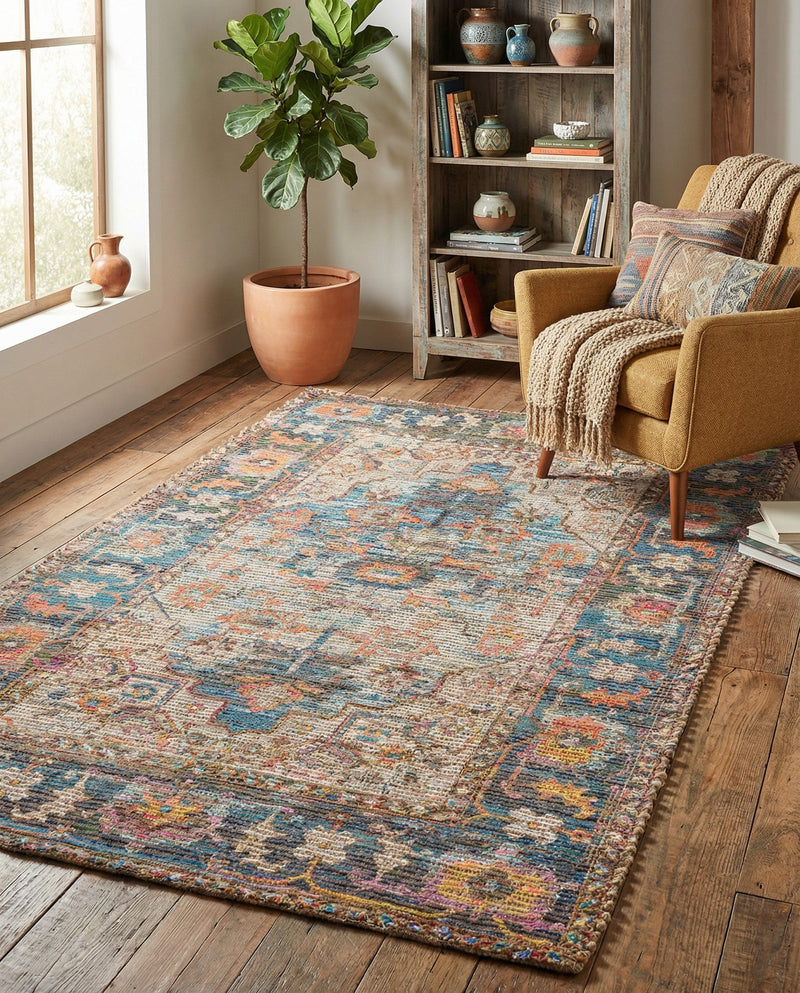 Savannah Threads Collection Area Rug -  Atacama Rectangle Multi  lifestyle 5