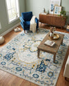 Parisian Elegance Collection Area Rug - Versailles (Gray) Rectangle Gray  lifestyle 18
