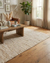 Osian Looms Collection Area Rug - Capri Rectangle Natural  lifestyle 46
