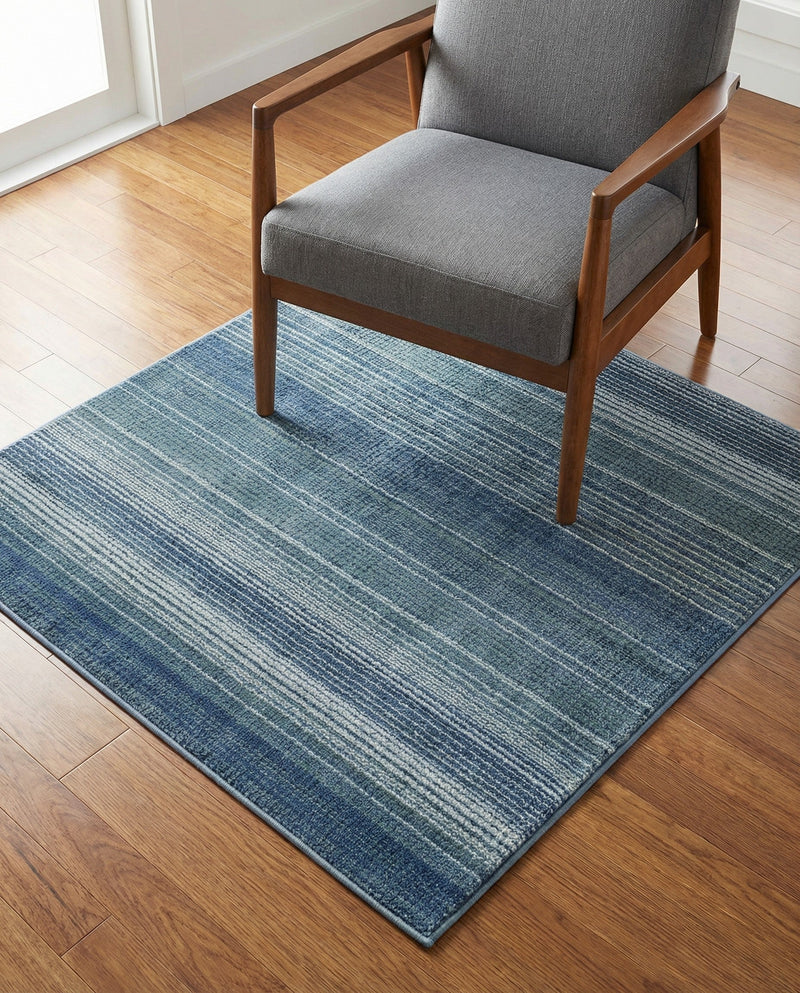Jewel Oasis Collection Area Rug - Sapphire (Blue) Square Blue  lifestyle 77