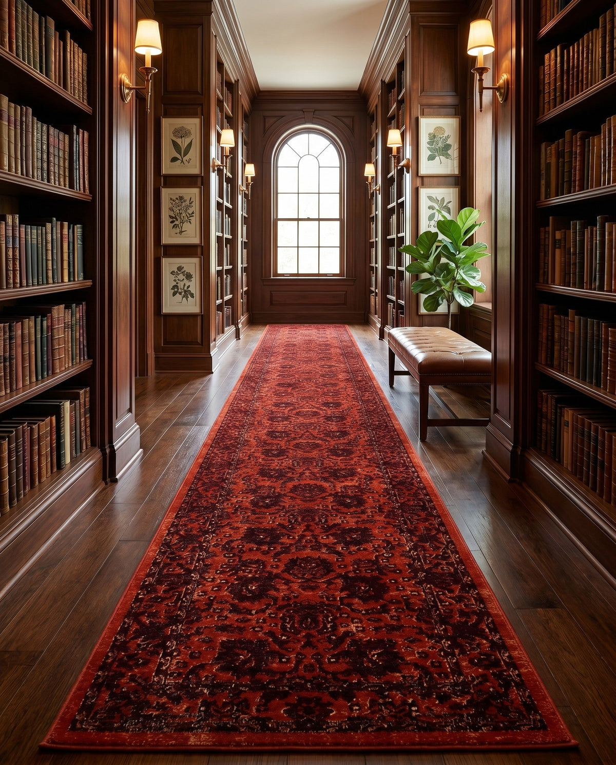 Geneva Terrace Collection Area Rug -  Lausanne Runner Orange  lifestyle 196