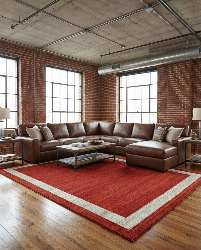 Studio Haven Collection Area Rug -  Alcove (Terracotta) Rectangle Terracotta  lifestyle 14
