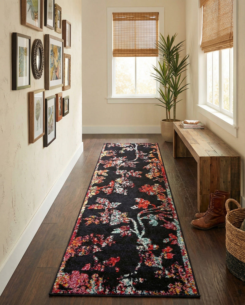 Brighton Terrace Collection Area Rug -  Roedean Runner Navy Blue  lifestyle 52