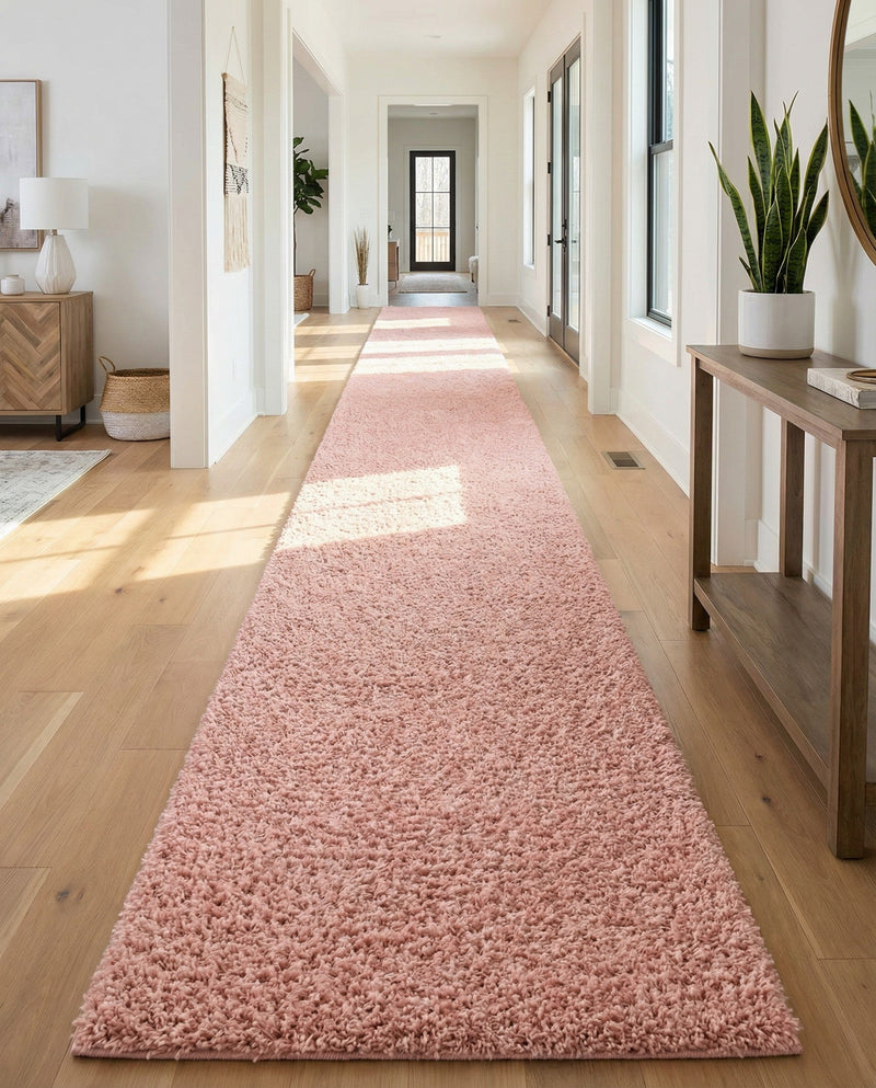 Alpine Plush Collection Area Rug -  Cortina (Dusty Rose) Runner Dusty Rose  lifestyle 64