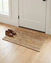 Woven Seaside Jute Collection Area Rug - Savannah (Natural) Rectangle Natural  lifestyle 20