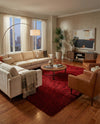 Eternal Plush Oasis Collection Area Rug -  Tranquility (Merlot) Rectangle Merlot  lifestyle 20