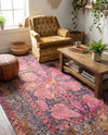 Maranta Collection Area Rug - Paramaribo Rectangle Pink  lifestyle 11