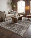Copenhagen Comfort Collection Area Rug -  Roskilde Rectangle Charcoal  lifestyle 10