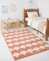 Wonder Tykes Collection Area Rug - Sparklewood Rectangle Soft Coral Pink  lifestyle 16